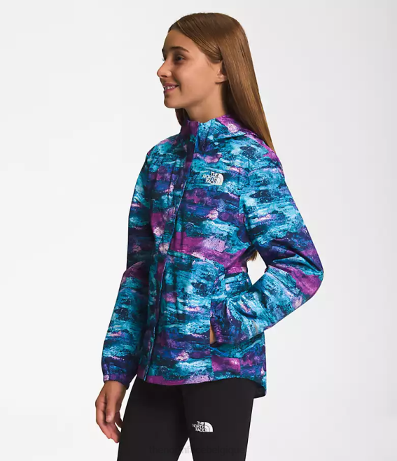 fleur de cactus violet tnf imprimé multi-colorant enfants The North Face veste de pluie Antora 62XR754