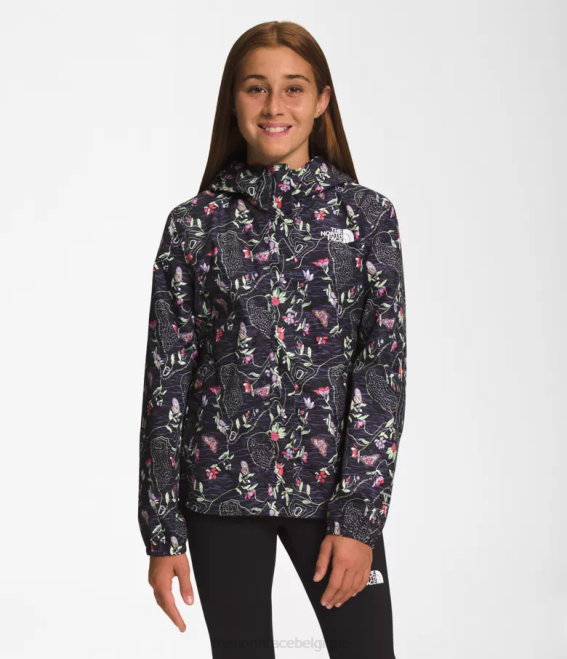 tnf noir imprimé iwd enfants The North Face veste de pluie Antora 62XR756