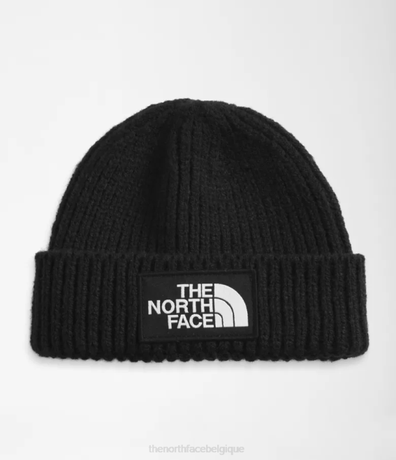 tnf noir bébé The North Face bonnet à logo boîte 62XR532