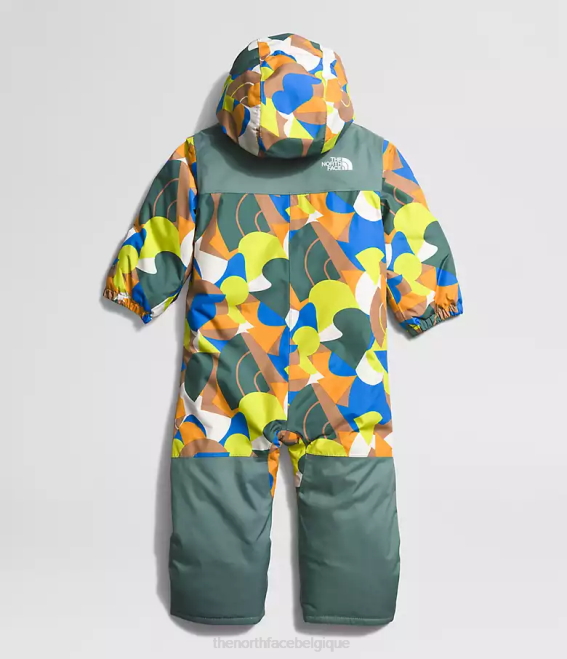beurre d'amande grand imprimé abstrait bébé The North Face combinaison de neige liberté 62XR274