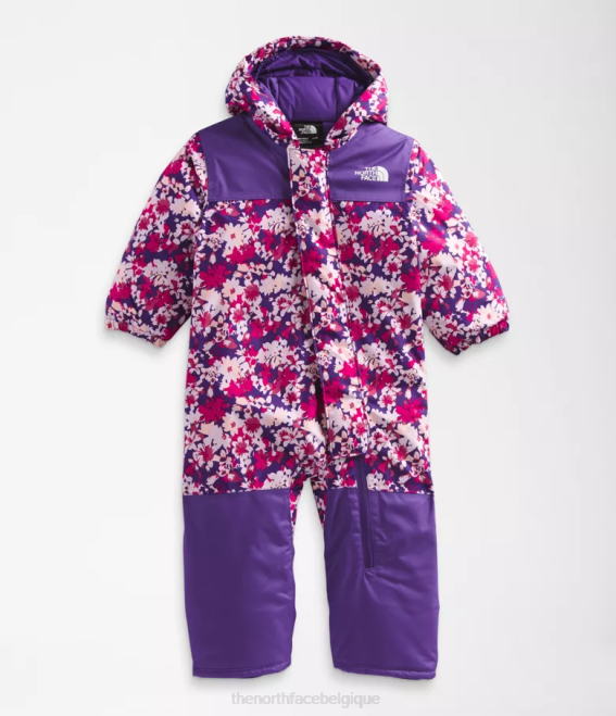 imprimé floral Peak Purple Valley bébé The North Face combinaison de neige liberté 62XR277