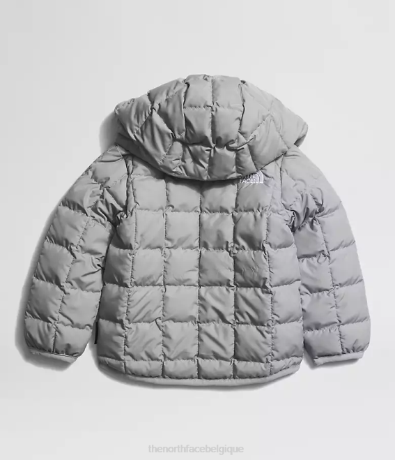 mélanger le gris bébé The North Face veste à capuche réversible thermoball 62XR638