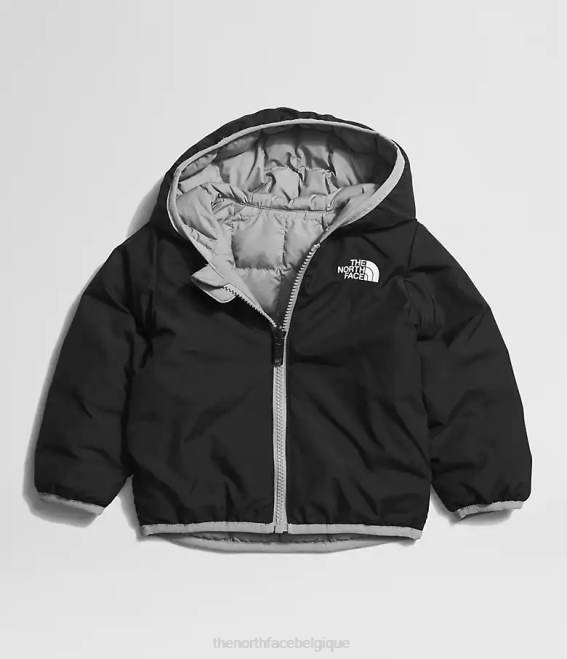 mélanger le gris bébé The North Face veste à capuche réversible thermoball 62XR638
