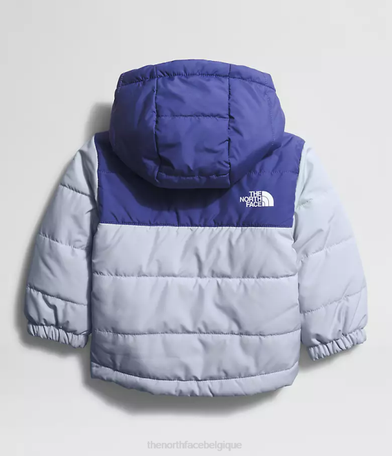 pervenche poussiéreuse bébé The North Face veste à capuche réversible à fermeture éclair intégrale mt chimbo 62XR866