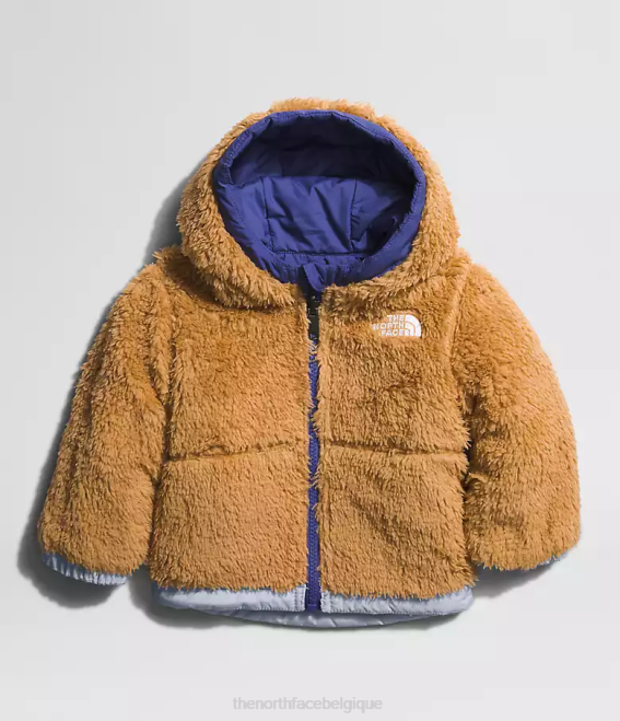 pervenche poussiéreuse bébé The North Face veste à capuche réversible à fermeture éclair intégrale mt chimbo 62XR866
