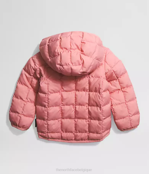 rose ombragée bébé The North Face veste à capuche réversible thermoball 62XR637