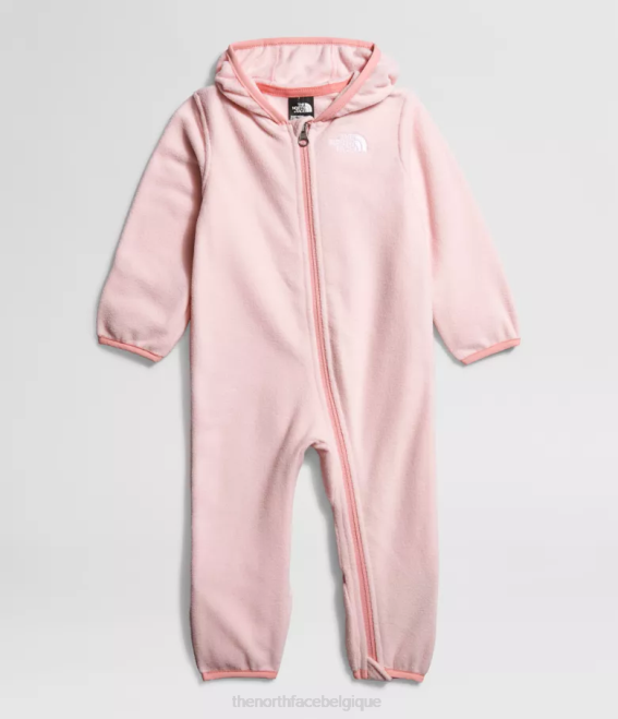 rose pur bébé The North Face glacier une pièce 62XR1112