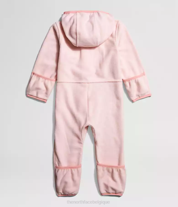 rose pur bébé The North Face glacier une pièce 62XR1112