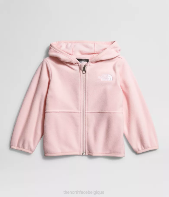 rose pur bébé The North Face sweat à capuche entièrement zippé glacier 62XR989
