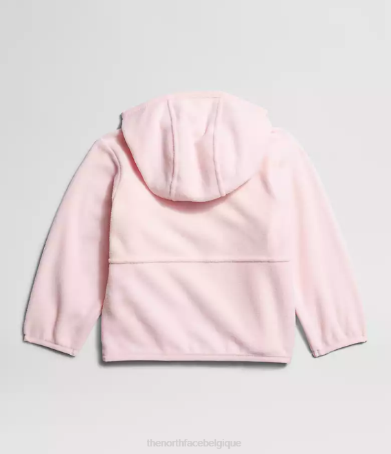 rose pur bébé The North Face sweat à capuche entièrement zippé glacier 62XR989