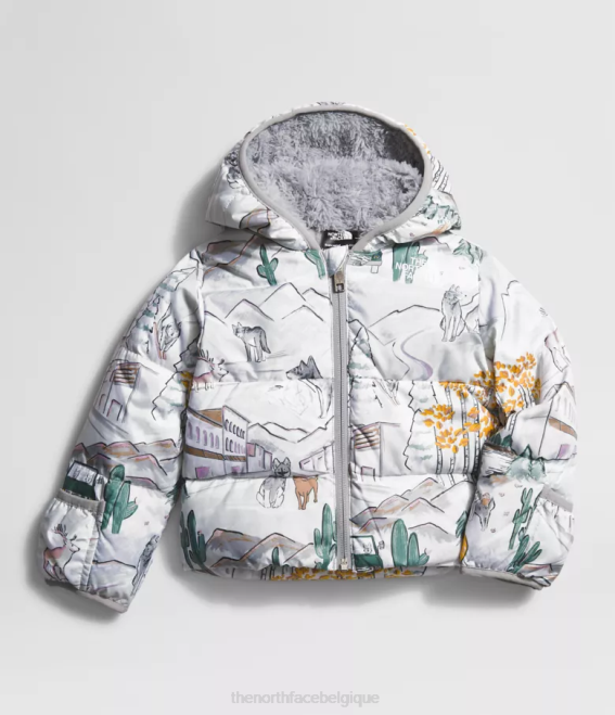 tnf blanc comme un imprimé loup bébé The North Face doudoune à capuche north 62XR766 - Cliquez sur l'image pour la fermer