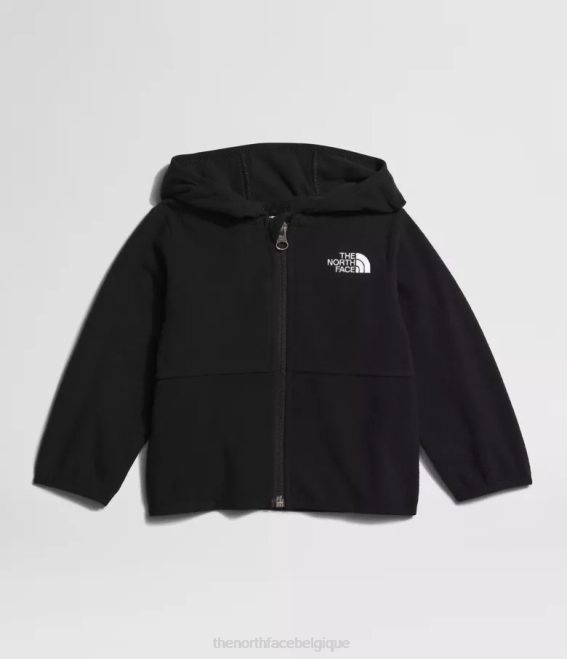 tnf noir bébé The North Face sweat à capuche entièrement zippé glacier 62XR990