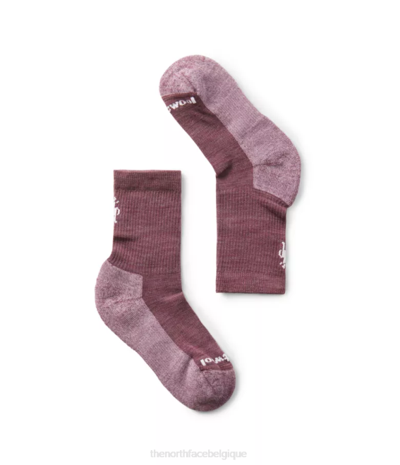 Argyle violet enfants The North Face chaussettes mi-mollet à coussin léger randonnée 62XR343