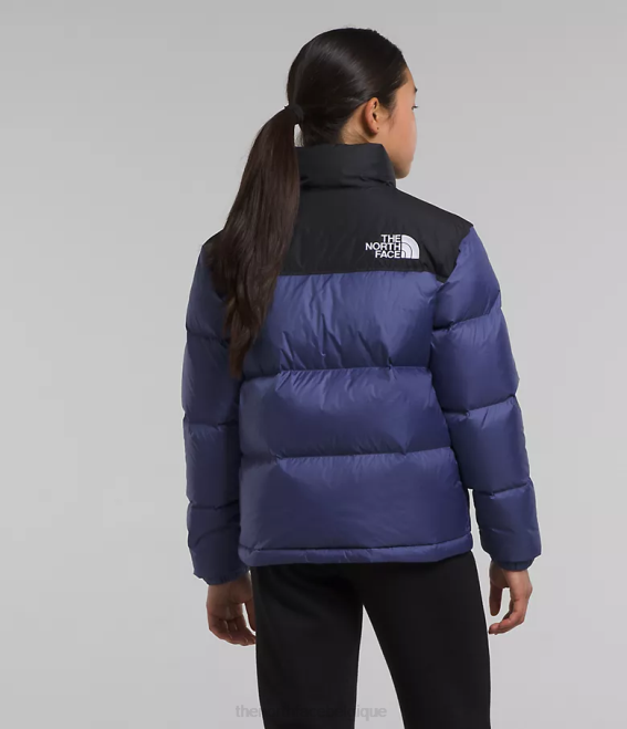 bleu grotte enfants The North Face veste nuptse rétro 1996 62XR914