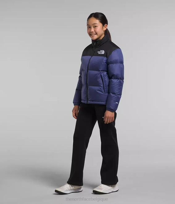 bleu grotte enfants The North Face veste nuptse rétro 1996 62XR914