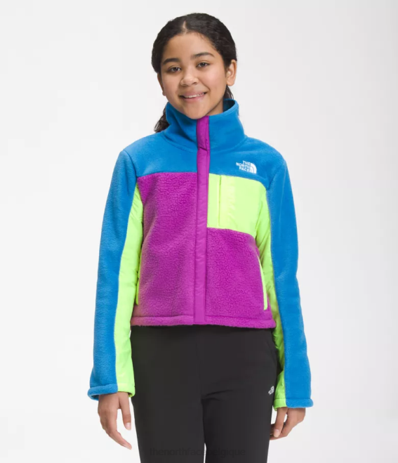 bleu super sonique enfants The North Face veste mashup en polaire 62XR72
