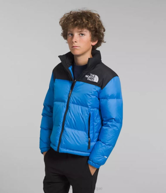 bleu super sonique enfants The North Face veste nuptse rétro 1996 62XR907