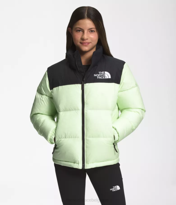 crème au citron vert enfants The North Face veste nuptse rétro 1996 62XR908