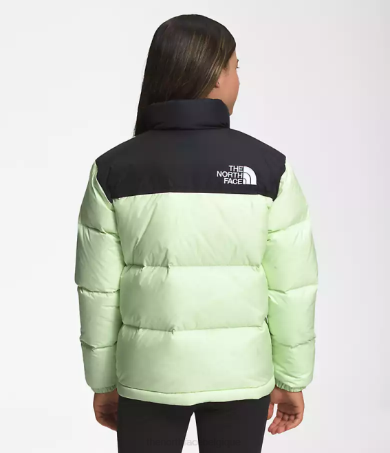 crème au citron vert enfants The North Face veste nuptse rétro 1996 62XR908