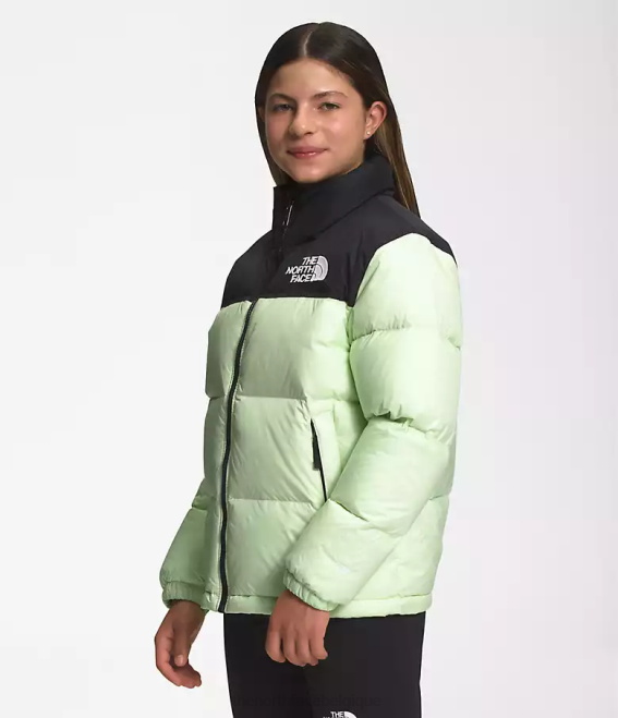 crème au citron vert enfants The North Face veste nuptse rétro 1996 62XR908