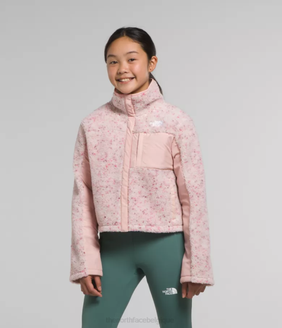 mousse rose enfants The North Face veste mashup en polaire 62XR74