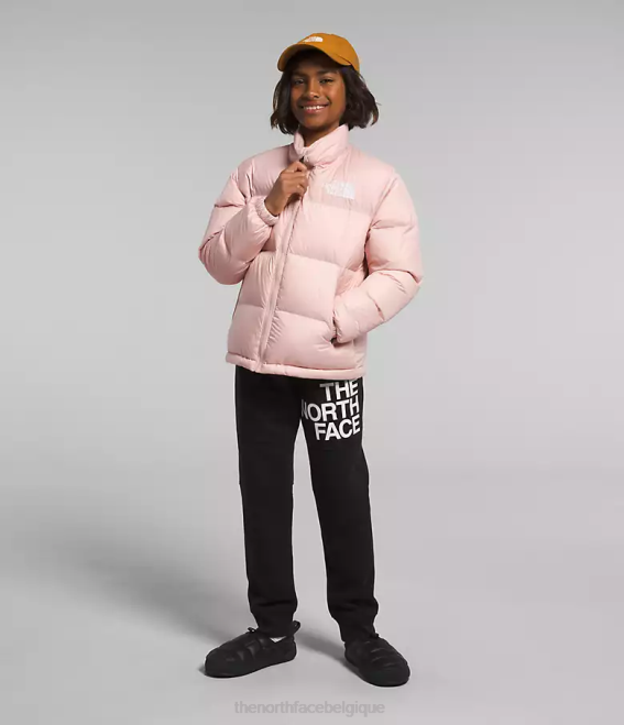 mousse rose enfants The North Face veste nuptse rétro 1996 62XR912