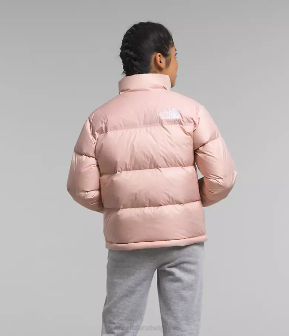 mousse rose enfants The North Face veste nuptse rétro 1996 62XR912