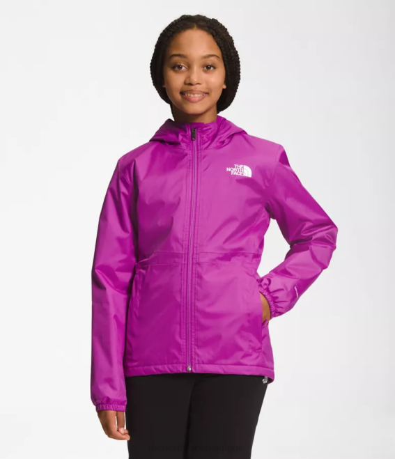 fleur de cactus violet enfants The North Face veste de pluie chaude 62XR391