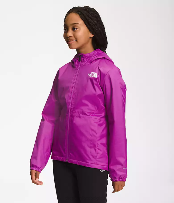 fleur de cactus violet enfants The North Face veste de pluie chaude 62XR391