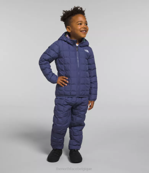 bleu grotte enfants The North Face veste à capuche réversible thermoball 62XR1237