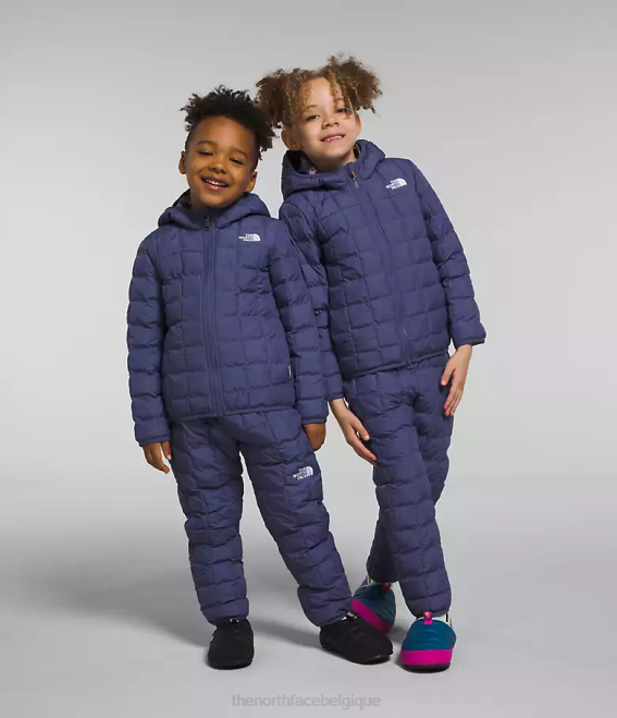 bleu grotte enfants The North Face veste à capuche réversible thermoball 62XR1237