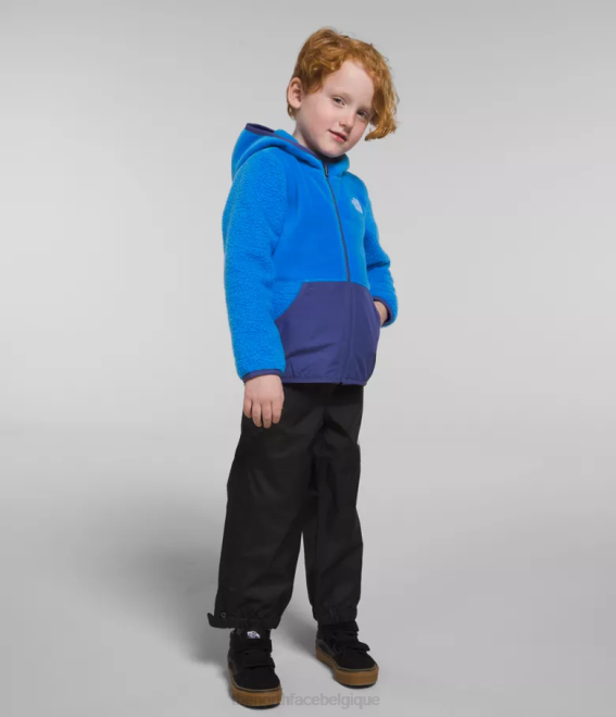 bleu optique enfants The North Face sweat à capuche entièrement zippé en polaire forrest 62XR465