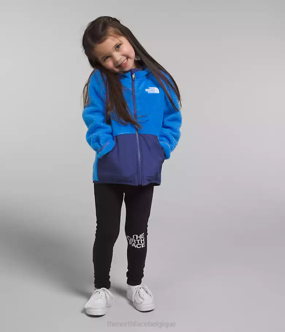 bleu optique enfants The North Face sweat à capuche entièrement zippé en polaire forrest 62XR465
