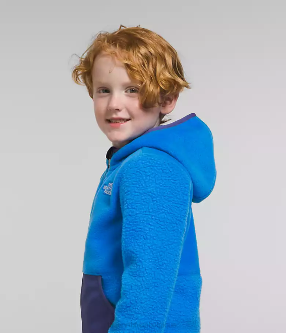 bleu optique enfants The North Face sweat à capuche entièrement zippé en polaire forrest 62XR465