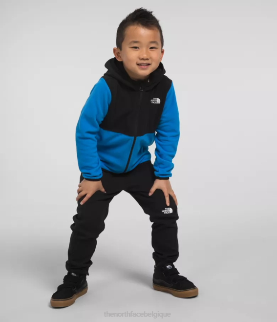 bleu optique enfants The North Face sweat à capuche entièrement zippé glacier 62XR693 - Cliquez sur l'image pour la fermer