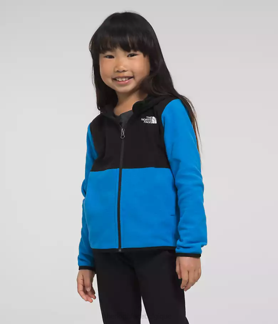 bleu optique enfants The North Face sweat à capuche entièrement zippé glacier 62XR693