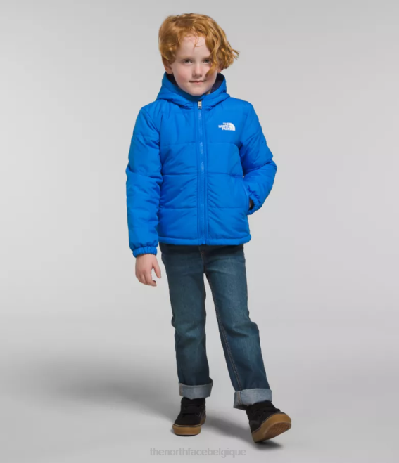 bleu optique enfants The North Face veste à capuche réversible à fermeture éclair intégrale mt chimbo 62XR635
