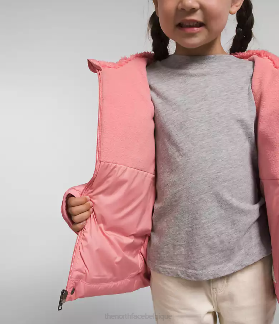 rose ombragée enfants The North Face doudoune à capuche north 62XR862