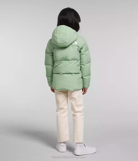 sauge brumeuse enfants The North Face doudoune à capuche north 62XR864