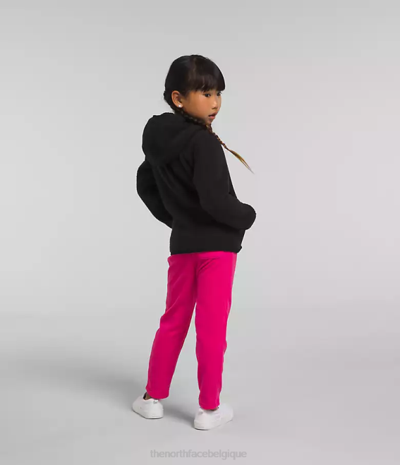 tnf noir enfants The North Face sweat à capuche entièrement zippé en polaire forrest 62XR464