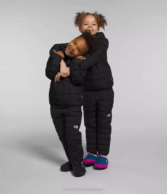 tnf noir enfants The North Face veste à capuche réversible thermoball 62XR1238
