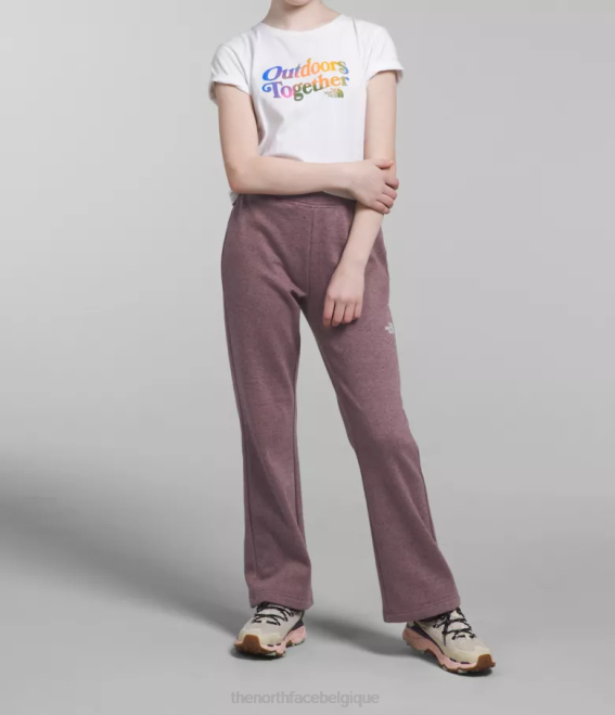 gris fauve chiné enfants The North Face pantalon large en molleton de rêve douillet 62XR267
