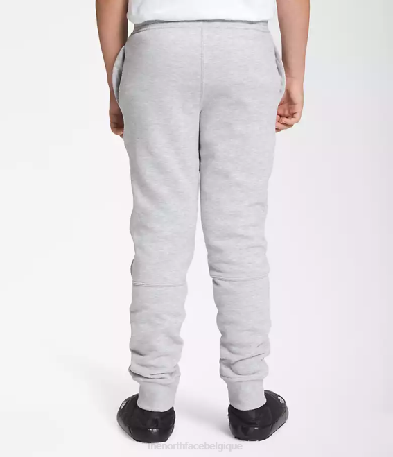 tnf gris clair chiné enfants The North Face pantalon de jogging en polaire camp 62XR394