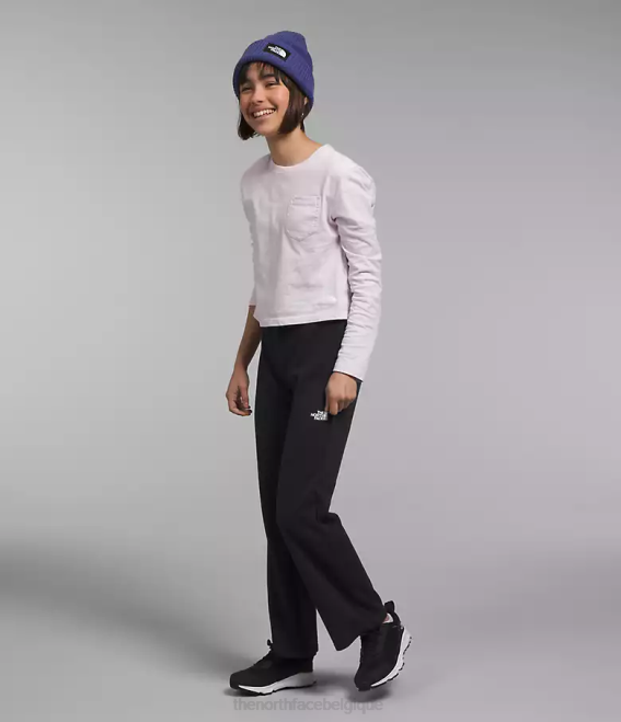 tnf noir chiné enfants The North Face pantalon large en molleton de rêve douillet 62XR268