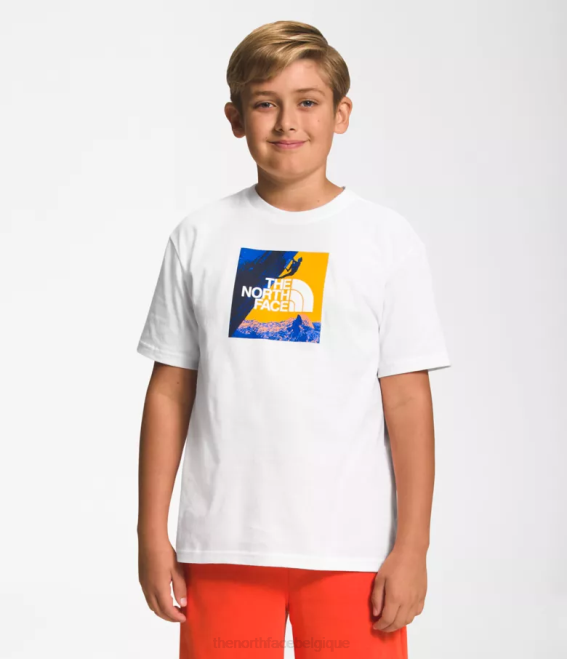 tnf blanc/or sommet enfants The North Face t-shirt graphique à manches courtes 62XR1058
