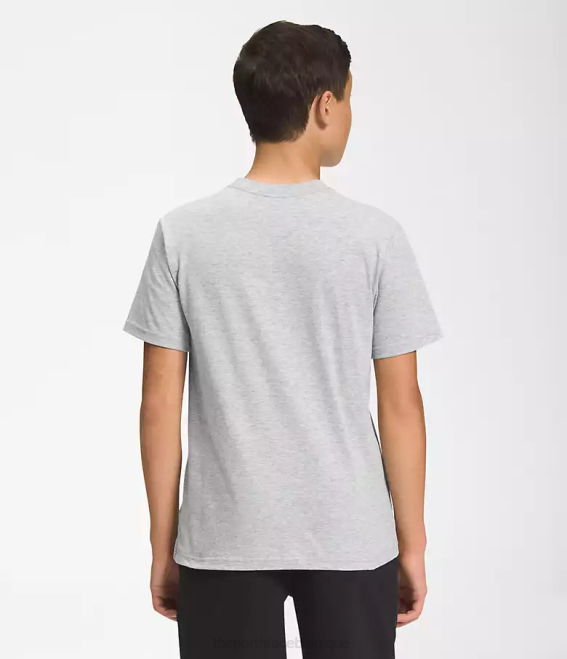 tnf gris clair chiné/bleu super sonic enfants The North Face t-shirt graphique à manches courtes 62XR1059