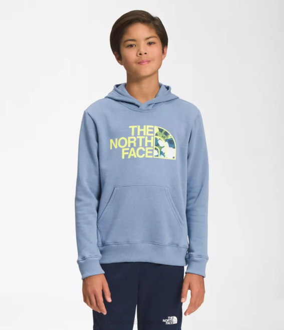 bleu folklorique enfants The North Face sweat à capuche en polaire camp 62XR1104