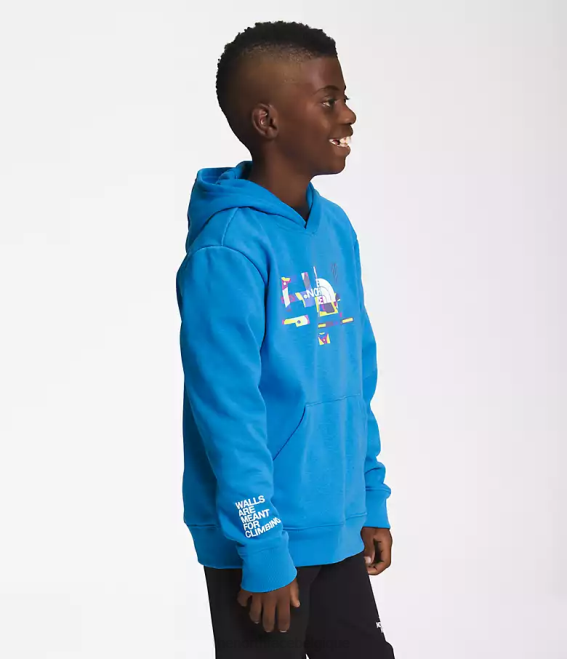 bleu super sonique enfants The North Face sweat à capuche en polaire camp 62XR1106