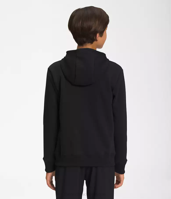 tnf noir/tnf noir/led jaune enfants The North Face sweat à capuche en polaire camp 62XR1103