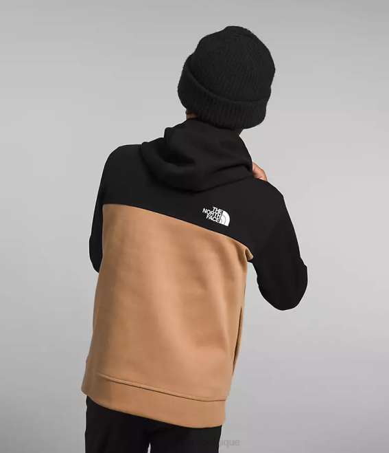 beurre d'amande enfants The North Face sweat à capuche entièrement zippé tnf tech 62XR526